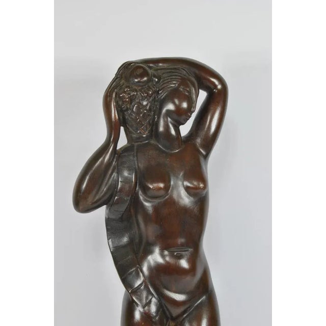 1940s Celano, Art Deco Figure, 1940s, Bronze For Sale - Image 5 of 6