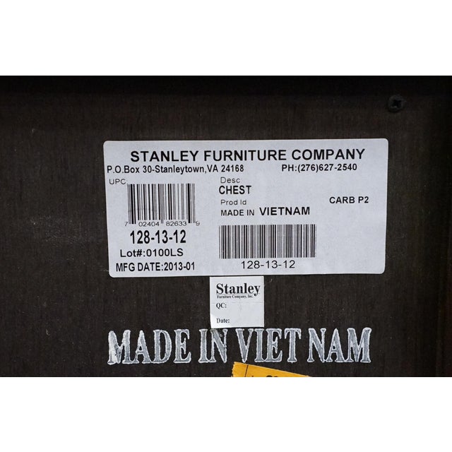 Stanley Furniture Walnut Contemporary Traditional 46" Chest of Drawers 128-13-12 For Sale - Image 12 of 12