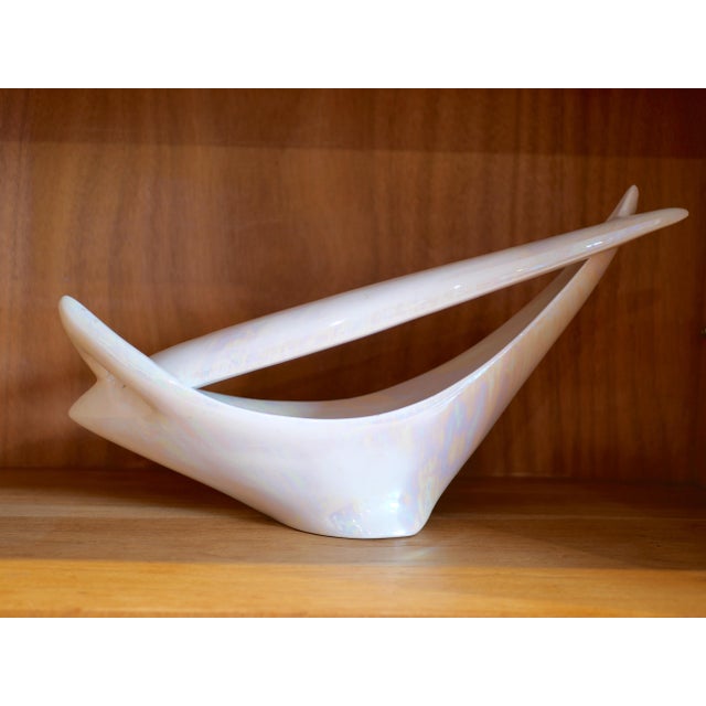 1950s Large French Bowl in Iridescent Ceramic from Verceram, 1950 For Sale - Image 5 of 8