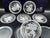 Vintage Crystal Coasters from Val Saint Lambert, 1970s, Set of 6 For Sale - Image 9 of 11