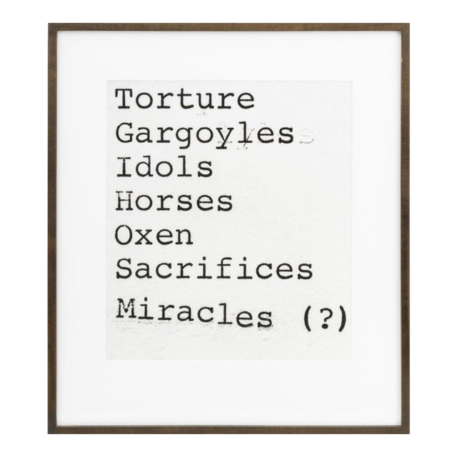 Erica Baum "Untitled (Torture)", 1998 For Sale