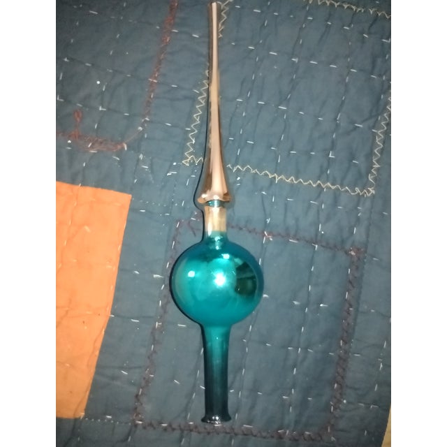 Mid 20th Century Mid Century Glass Christmas Tree Topper For Sale - Image 5 of 7