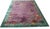 Rectangle Purple 1920s Antique Room Size Chinese Wool - Art Deco Knotted Rug, Circa Date: 1920s. This exceptional piece is...