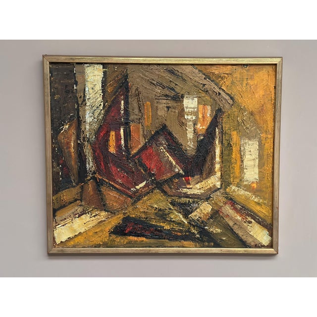 Kenneth Larsson, Composition, 1960s, Oil on Panel For Sale - Image 12 of 18
