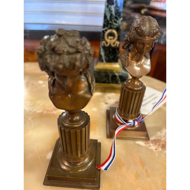 19th Century French Small Bronze Sculptures Dionysus & Ariadne Gorgeous piece, see photos.