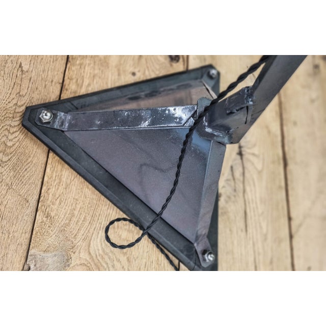 Anthracite Architectural Lamp, 1930s For Sale - Image 11 of 14
