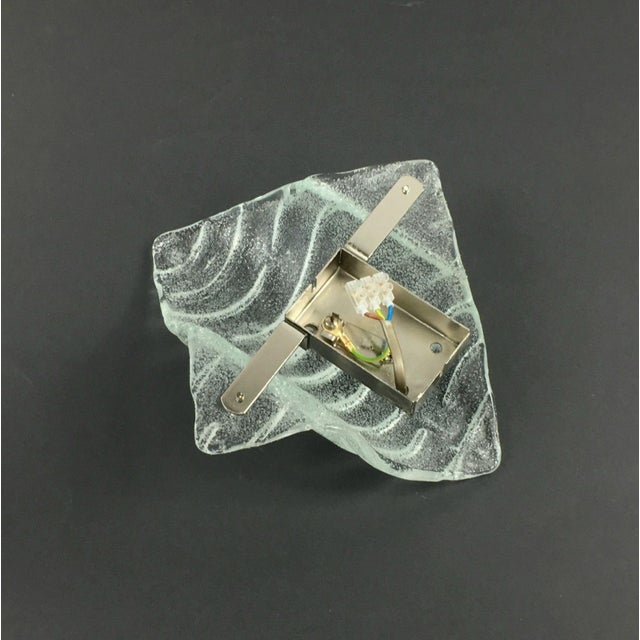 Mid-Century Murano Glass Wall Sconce, 1970s For Sale - Image 8 of 9