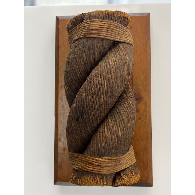 Nautical Authentic Mooring Rope From the Queen Mary For Sale - Image 3 of 6