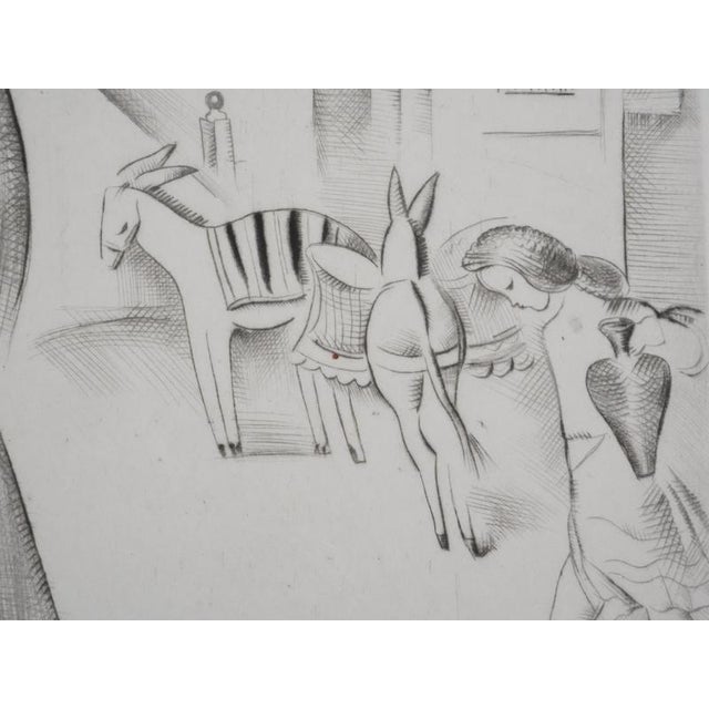 Mily Possoz, Two Young Peasant Women, Original Signed Engraving For Sale - Image 9 of 11