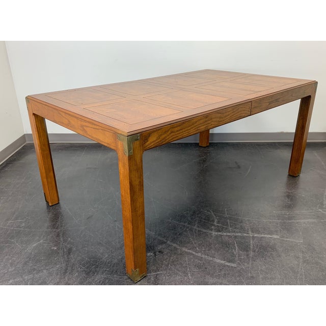 Henredon Artefacts Campaign Style Dining Table Chairish