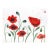 Poppies II - Original Red Floral Still Life Watercolor Painting on Paper For Sale