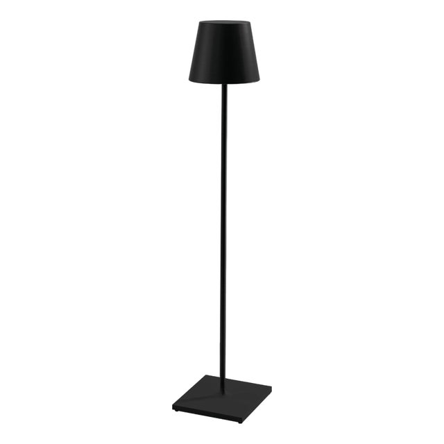 Zafferano Poldina XXL Indoor/Outdoor Cordless Floor Lamp, Black For Sale