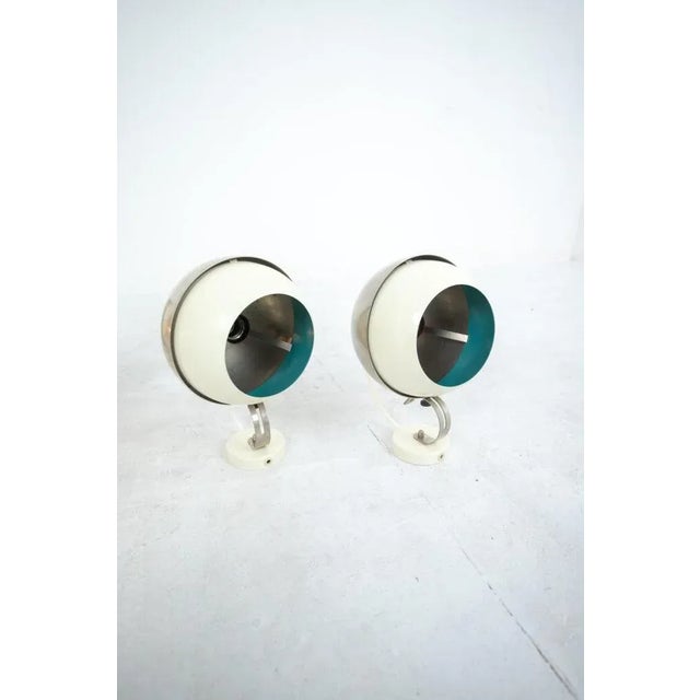Space Age Wall Lamp in Blue For Sale - Image 4 of 6