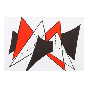 1963 Calder Lithograph DM25141d Derriere Le Miroir