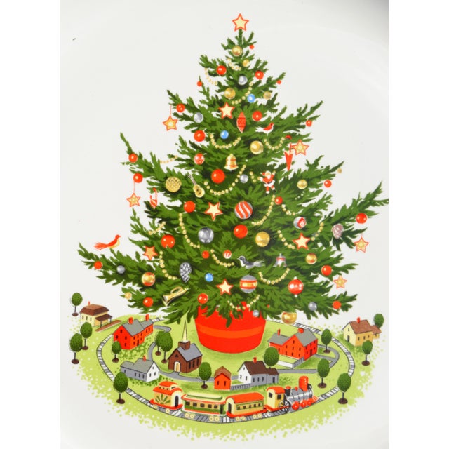 1980s Christmas Heritage Collectible Dinnerplate 10 Inches Diameter by Pfaltzgraff For Sale - Image 10 of 13