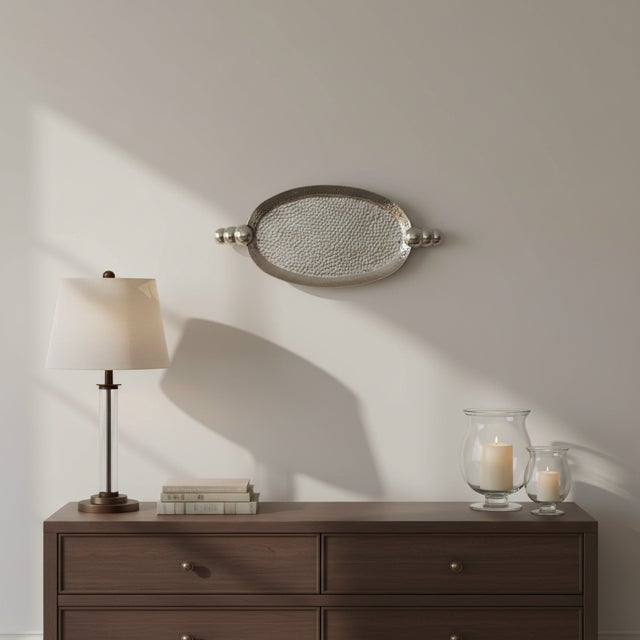 Calder Silver Tray Wall Decor For Sale - Image 11 of 11