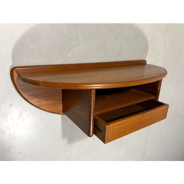 Teak Wall Console by Kai Kristiansen for Vildbjerg Møbelfabrik, 1960s For Sale - Image 17 of 18