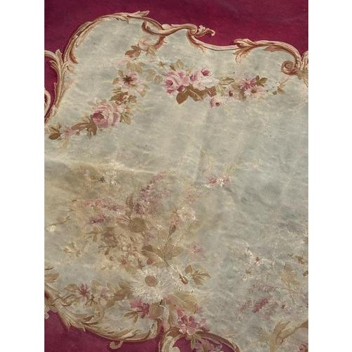 Antqie Aubusson Tapestry Sofa Cover, 1890s For Sale - Image 4 of 18