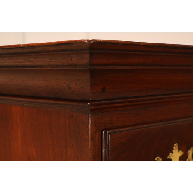 Chippendale Style Walnut Highboy Chest Of Drawers For Sale - Image 11 of 18