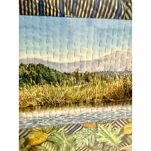 Gayle Fraas & Duncan Slade, Textile Art Quilt Dye Painting Tapestry Mixed Media Gayle Fraas & Duncan Slade, 2002 For Sale - Image 10 of 12