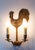 Antique French Wall Sconce Rooster in Bronze, 1950s For Sale - Image 4 of 6