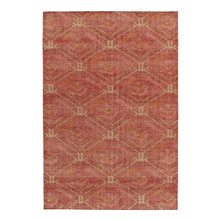 Rug & Kilim’s Oversized Distressed Ave Rug in Dark Red, 12x15 For Sale