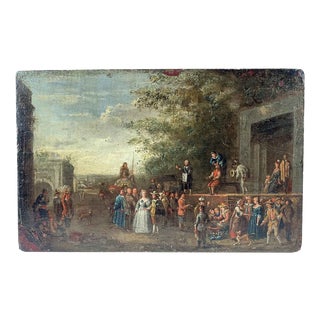 Flemish Artist, Figurative Painting, 1800s, Oil on Panel For Sale