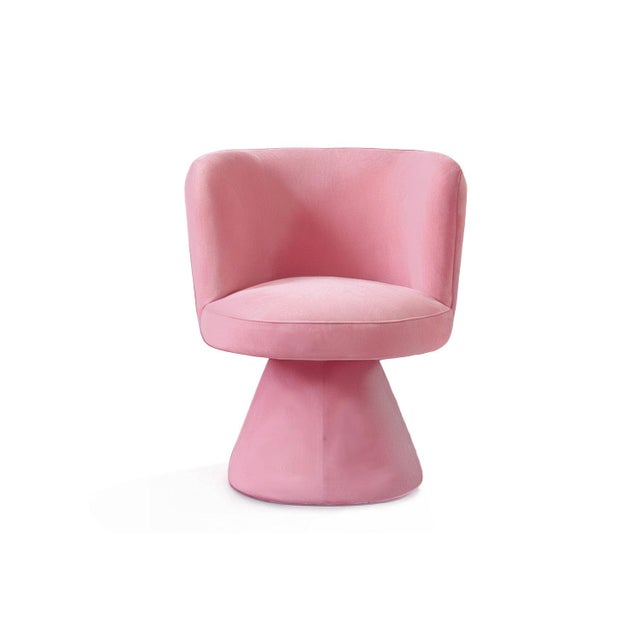 Not Yet Made - Made To Order Coraje Dining Chair in Pink Velvet from Moanne For Sale - Image 5 of 5