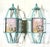 Exquisite Pair of Vintage Solid Brass Hexagonal Wall Lanterns For Sale - Image 13 of 17