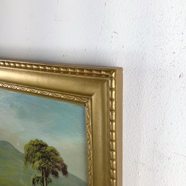 Signed J. Kellog Antique Scottish Highland Loch Oil Painting in Gilt Frame For Sale - Image 9 of 12