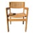Mid-Century Modern Birch and Cane Accent Chair, 1970s For Sale