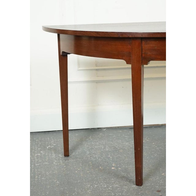 George III Demi Lune Hall Side End Table, 1800s For Sale - Image 4 of 15