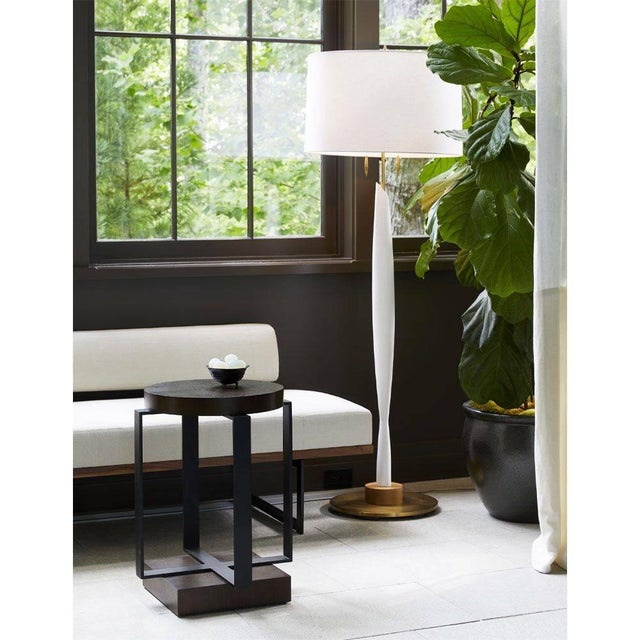 2020s Arteriors Home Tuck Bench Bone Linen For Sale - Image 5 of 9