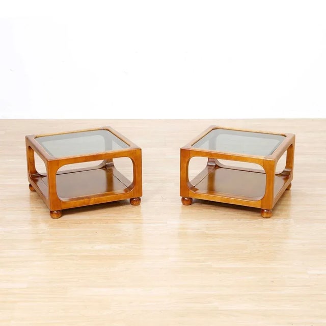 Brown Pair of Vintage 1970s End Tables For Sale - Image 8 of 10