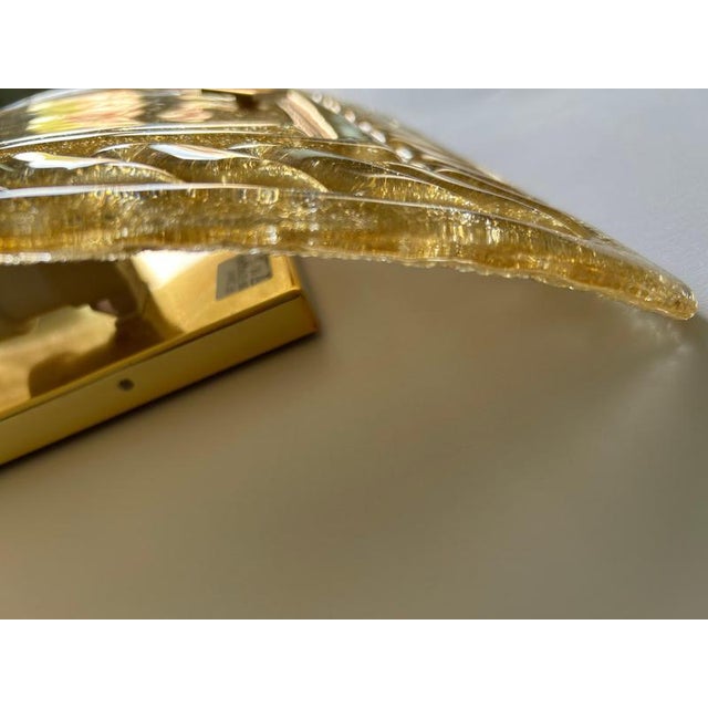 Golden Murano Glass Wall Lights, 1990s, Set of 2 For Sale - Image 11 of 14