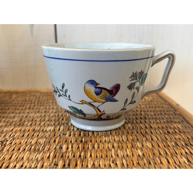 Late 20th Century Four Spode Queen's Bird Cup and Saucer Sets For Sale - Image 16 of 16