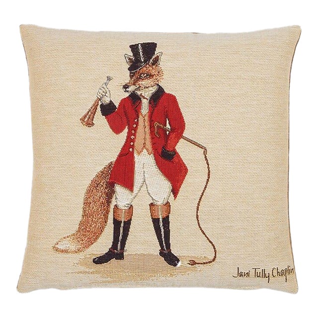 The Hon. Freddie Fox Cushion With Feather Filler - 33x33cm (13"x13") For Sale