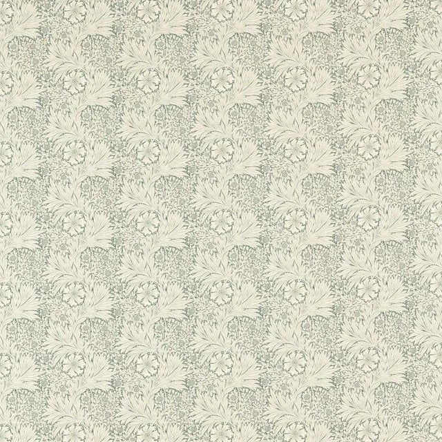 Morris & Co Marigold Fabric in Soft Teal For Sale