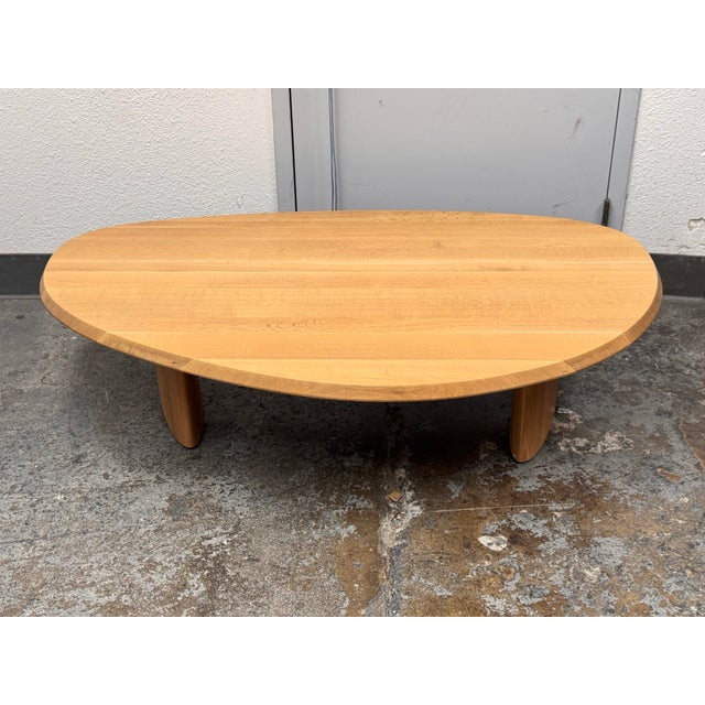Bespoke Asymmetrical Natural Oak Coffee Table For Sale - Image 11 of 12