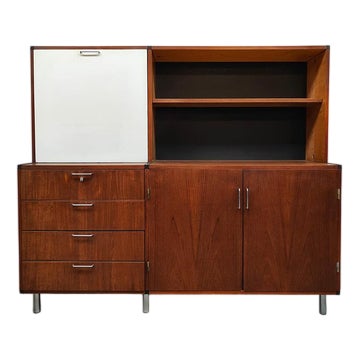 Vintage Dutch Secretary Cabinet by Cees Braakman for Pastoe, 1960s For Sale