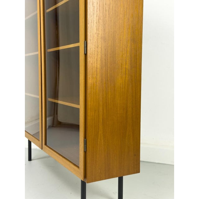 Teak Cabinet with Glass Doors from Omann Jun, 1960s For Sale - Image 17 of 18