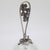 Vintage Italian Handmade Genuine Silver Bell With Decorated Glass and Silver Handle For Sale - Image 12 of 15