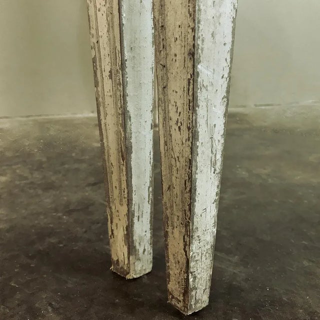 Pair 19th Century Swedish Demilune Painted Consoles For Sale - Image 9 of 12