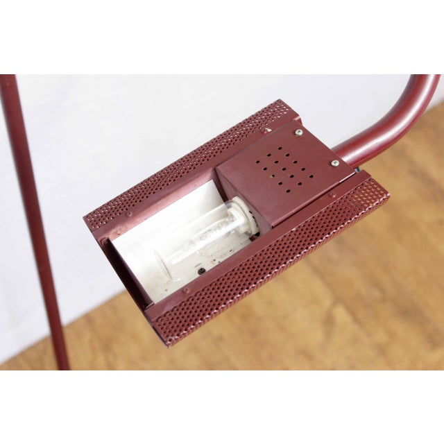 Maroon Stringa Floor Lamp by Hans Ansems for Luxo, 1980s For Sale - Image 8 of 16