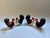 Never used vintage Set of two pair of Ganz glossy glazed Ceramic Turkey Salt & Pepper Shakers, Circa 1970's. Featuring 4...