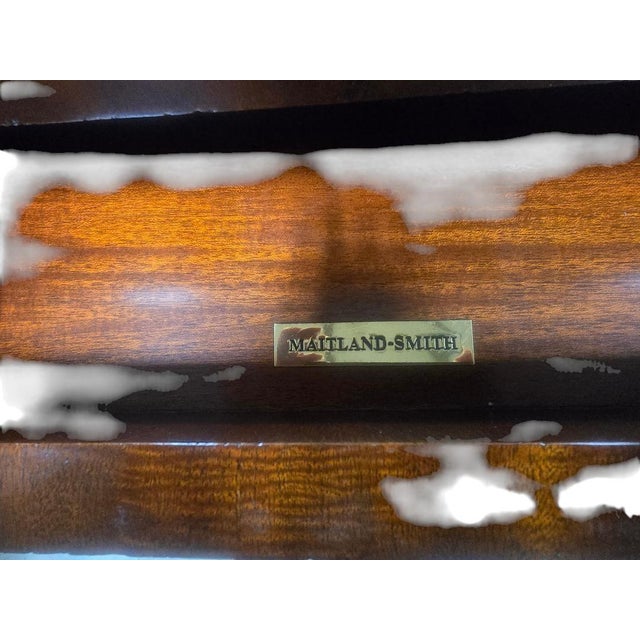 Late 20th Century Maitland-Smith Neoclassical Mahogany Console Table With Ormolu Mounts For Sale - Image 6 of 8