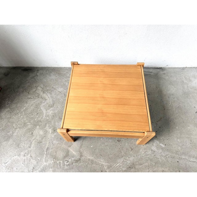 Modernist Coffee Table in Pine with Reversible Top, 1970s For Sale - Image 12 of 15