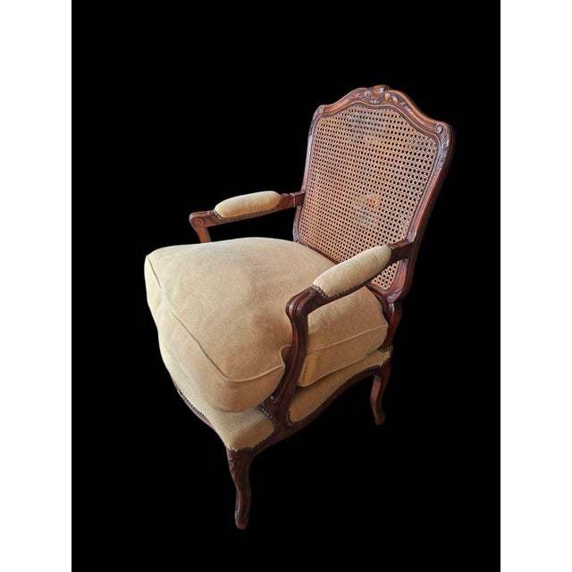 Baroque-Style Armchairs with Hand-Woven Vienna Straw Backrests, Italy, 1960s, Set of 2 For Sale - Image 3 of 16
