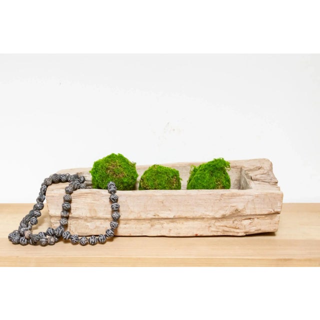 Taupe Mao Vintage Rustic Log Flower Vase For Sale - Image 8 of 8