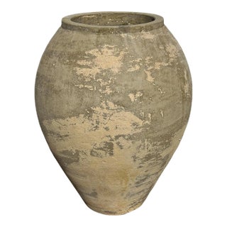 Sautern Yellow Earth Ware Pot Planter For Sale